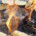 Steak in flame